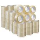 72 Rolls Carton Sealing Clear Packing Tape Box Shipping- 1 8 Mil 2  X 110 Yards