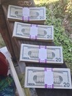  8 000  400pc   20 Bills Prop replica Money  Realistically Aged And Bundled