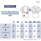 Hi Vis Shirt X-back Ansi Class 3 Reflective Safety Short Sleeve High Visibility