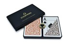 Copag 1546 Jumbo Index Orange brown Poker Size 2 Deck Setup