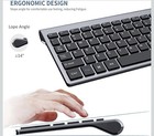 Wireless Silent  Keyboard And Mouse Combo For Notebook Laptop Desktop Pc 2 4 Ghz