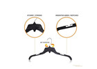 25 Pack Durable Plastic Clothing Hangers With Metal Swivel Hooks  17 Inch black