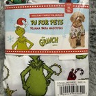 The Grinch Dog Pajamas Xl Holiday Pj For Pets White Cotton Winter Apparel