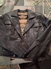 Vintage Harley Davidson Woman s Leather Heavy Duty Jacket Size Sm