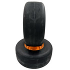 11x4 00-5 Smooth Flat Free Wheel Assembly - Set Of 2