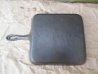 Vintage Lodge  8 Be Cast Iron Square Bacon   Egg Skillet Breakfast