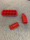 Vintage Doll Tin Refrigerator Play Toy   Accessories Ice Tray Milk Bottle Butter
