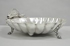 Vintage English Regency Sheffield Silver Plated Fish Clam Shell Serving Platter