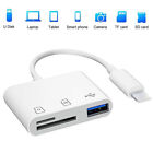 3 In 1 Usb Sd Tf Card Reader Camera Adapter For Iphone 14 13 12 11 Pro Max 8 7 