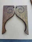 Antique Victorian Oak Wood Shelf Furniture Brackets Corbels 8    X 3   