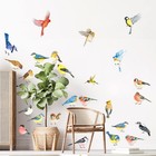 Decowall Ds4-8063 25 Little Birds Wall Art Decals Stickers Kids Multicolor 