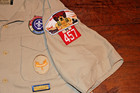 Boy Scouts Of America Bsa Men s Shirt Tan Medium Vented Poly Microfiber Glue Res