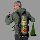 Z  Msa   parts Only   Firehawk M7 Scba Air Pack W  Tank Firefighter Gear  as-is 