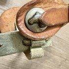 Vintage Pair Ricardo Nickel Silver Engraved Spurs W  Leather Straps