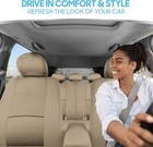 Bdk Os-309-ab Tan Trim Black Car Seat Covers Full 9 Piece Set  Sleek   Stylish  