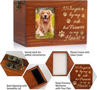 Pet Memorial Urn For Dog Or Cat Ashes Wooden Dog Urns Keepsake Memory Box