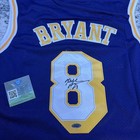 Kobe Bryant Autographed  8 Lakers Jersey  M n Hardwood Classic  Mint With Coa