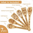 Star Gifts Kitchen Decor Accessories Wooden Spoons For Cooking 7pcs Gifts Bam   