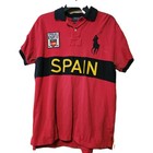 Polo Ralph Lauren Big Pony Spain  10 Country Collection Blue Tag Embroidered