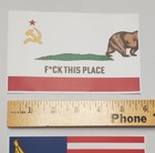 Historic California Republic State Flag Decal Hammer And Sickle Ussr 