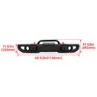 For Wrangler Jl Rubicon   Gladiator 2018-2026 Steel Front Bumper Kit 10th Style