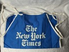 Vtg The New York Times Printer s Blue White Worker Apron