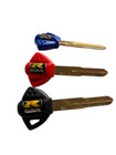 3 Pcs Blank Uncut Blade Keys With Key Chian For Gsxr600 Gsxr750 Gsxr1000