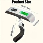 1-pack Luggage Scale 110lb  50kg Portable Travel Lcd Digital Hanging Weight