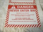 2 11  X 8-1 2  Peel Off Stickers Danger Never Enter Bin Sukup Corn Grain Farm 