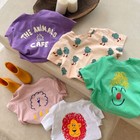 Summer Kids T-shirt Short-sleeve Tops Baby Cartoon Tees Toddler Outfits Clothes