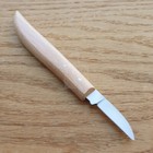 Otter-messer Scraping   Carving Fixed Knife 1 75  Carbon Steel Blade Wood Handle