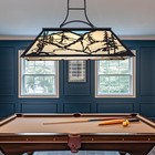 Tochic Tiffany Billiard Pool Table Lights  43 3  Rustic Pool Table Lighting F   