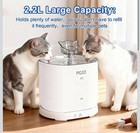 Pgid Cordless Cat Water Fountain For Drinking  5000mah Battery Operated Pet Dog
