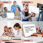Magnetic Dry Erase White Board With Stand  16  X 12  Desktop White Board   Doubl