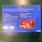 Onn Portable Karaoke System Bluetooth Wireless Mics Led Voice Effects Blue