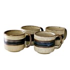 4 Vintage Otagiri Horizon Coffee Tea Cup 8oz Stoneware Hand Crafted Japan