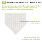 Champion Sports-96 Heavy-duty Rubber Home Plate  White 16 X 17 X 1