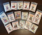 Vtg Lot-18 Wire Whimsy Counted Cross Stitch-xmas Ornament Kit-read-incomplete