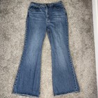 Levi s Premium 70 s High Flare Jeans Women s 29 Big E Bell Bottom Blue Denim
