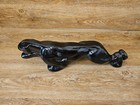 Vtg Black Panther Cat Figurine Ceramic Statue Mcm art 19 5    