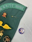 Vintage Girl Scout Sash With Patches   Badges Pins Metals 30s 40s