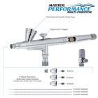3 Tip Master G266 Dual-action Airbrush Pro Set Kit Hobby Auto Paint Nail Tattoo