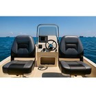 Northcaptain Charcoal black Low Back Folding Fishing Boat Seat  2 Seats