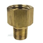 2 Pack Brass Reducer Adapter 1 4  Female X 1 8  Male Npt Pipe Reducing Fitting