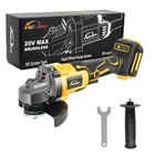 Cordless Brushless 4-1 2 Angle Grinder For Dewalt 20v Battery 9000 Rpm Tool