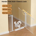 Baby Safety Gate Pet Dog Safety Walk Through Fence Guard Auto Close 29 -40 5 
