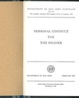 1949 Army Manual -  personal Conduct For The Soldier  - Complete