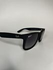 Ray-ban Justin Matte Black Polarized Grey Gradient 54mm Sunglasses Rb4165 622 t3