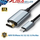 Hdmi Adapter  Hdmi Cable For Iphone To Tv Compatible With Iphone14 13 12 Pro Xs