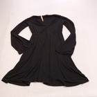 Express Long Sleeve Casual Top Dress Womens Size Medium M Black